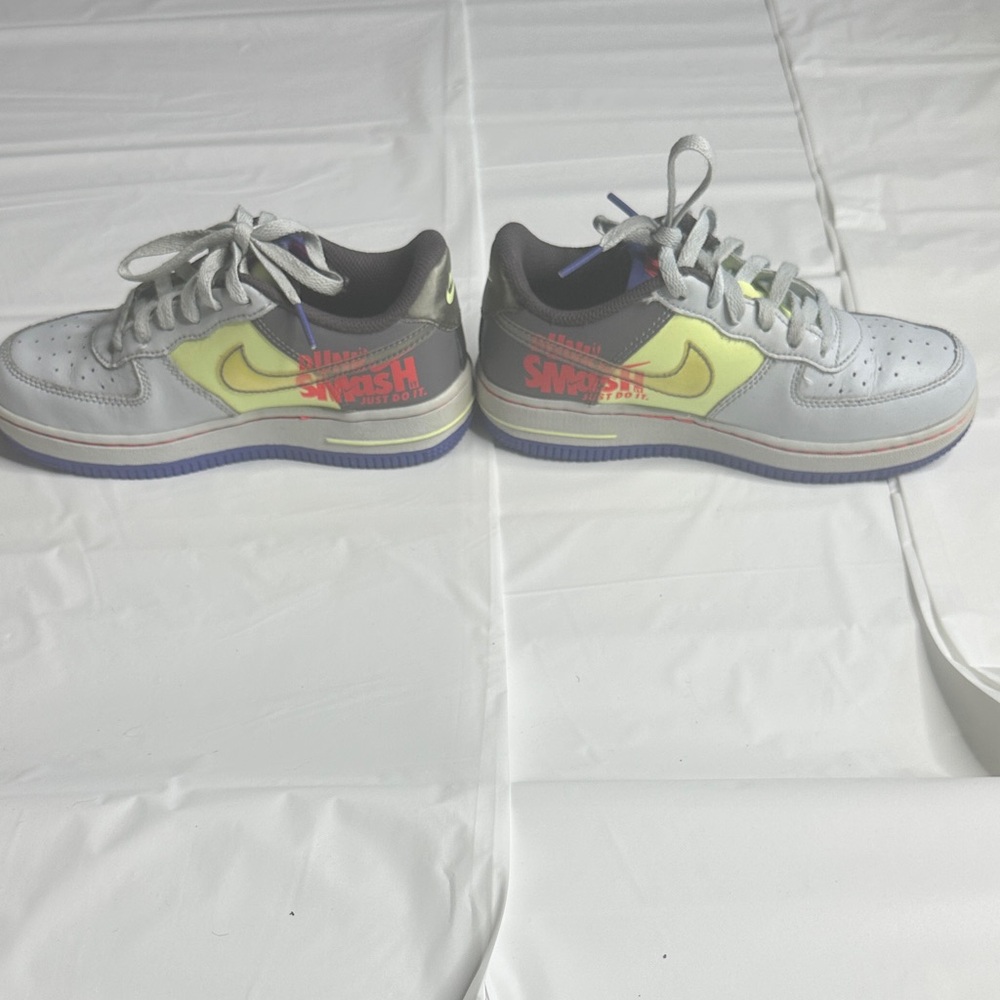 Kids Gray and Yellow Sneakers